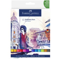 FABER-CASTELL Marqueur aquarelle GOLDFABER, étui de 12