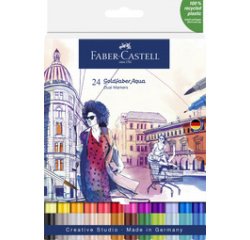 FABER-CASTELL Marqueur aquarelle GOLDFABER, étui de 24