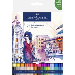 FABER-CASTELL Aquarelmarker GOLDFABER, doos met 24 stuks