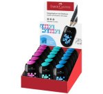 FABER-CASTELL Taille-crayon double TWO TONE, en présentoir