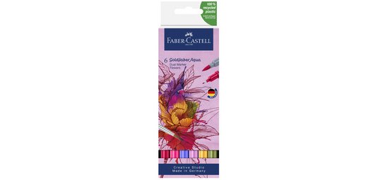FABER-CASTELL Marqueur aquarelle GOLDFABER, étui Fleurs