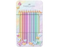 Kleurpotlood FABER-CASTELL SPARKLE PASTEL - etui van 12 stuks