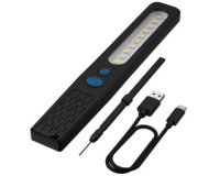 Lampe de travail à LED WL390R, noir/bleu