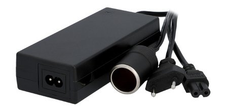 Cigarette lighter voltage converter KA 6, 230V, black
