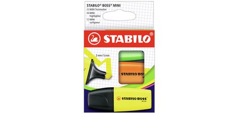Surligneur BOSS MINI, étui en carton de 3