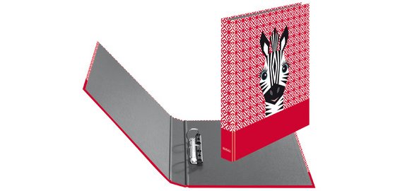 Classeur à anneaux maX.file 'Cute Animals Zebra', A4