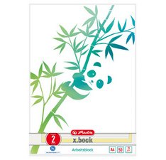 Bloc de cours GREENline A4, 50 feuilles, réglure 2