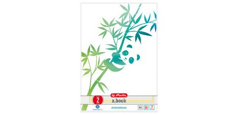 Bloc de cours GREENline A4, 50 feuilles, réglure 2