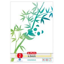 Bloc de cours GREENline A4, 50 feuilles, réglure 2