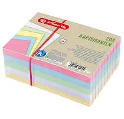 Fiches Recycling, format A6, ligné, assortiment