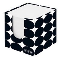 Cube bloc-notes Just Black, 90 x 90 mm, noir/blanc