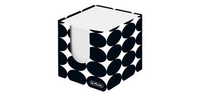 Cube bloc-notes Just Black, 90 x 90 mm, noir/blanc