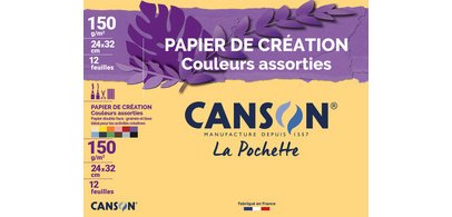 Papier de création, 240 x 320 mm, 150 g/m2, assorti