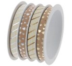 Ruban bolduc multibobine 'Malta-Mix nature'