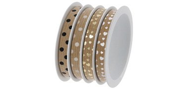 Ruban bolduc multibobine 'Freedom-Mix nature'