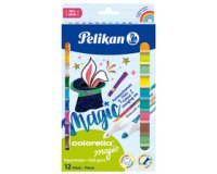 Feutres colorella magic, étui en carton de 12