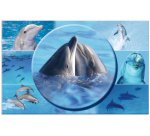 Sous-main 'Dauphins', (L)550 x (H)350 mm