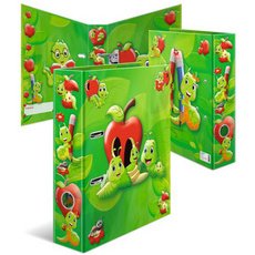 Classeur à motif pour école maternelle 'Fritz le ver'