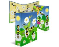 Classeur à motif pour école maternelle 'Abeilles'