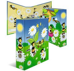 Classeur à motif pour école maternelle 'Abeilles'