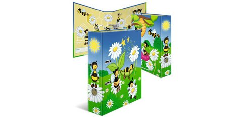 Classeur à motif pour école maternelle 'Abeilles'