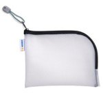 Pochette à fermeture à zip 'Mesh Bags', A6, noir