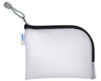 Pochette à fermeture à zip 'Mesh Bags', A6, noir