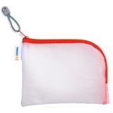 Pochette à fermeture à zip 'Mesh Bags', A6, noir