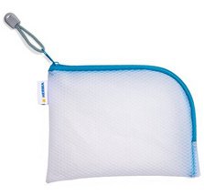 Pochette à fermeture à zip 'Mesh Bags', A6, bleu