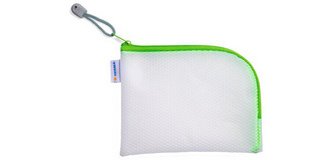 Reißverschlusstasche 'Mesh Bags', A6, schwarz