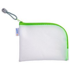 Pochette à fermeture à zip 'Mesh Bags', A6, noir