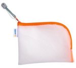 'Mesh Bags' Zip Closure Pouch, A6, Black