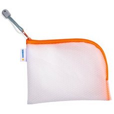 Pochette à fermeture à zip 'Mesh Bags', A6, noir