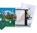 Pochette à fermeture à zip, perforée, A4, noir