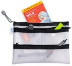 Pochette à fermeture à zip 'Multibag', A5, noir