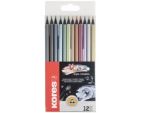 Kleurpotlood 'Kolores Metallic Style' - etui van 12 stuks