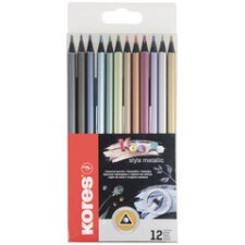 Crayon de couleur 'Kolores Metallic Style', étui de 12