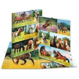 Chemise à élastiques 'Chevaux dans le pré', carton, A3