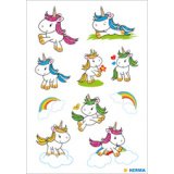 Autocollants DECOR 'Bébé licorne', pailleté