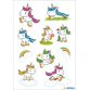 Autocollants DECOR 'Bébé licorne', pailleté