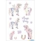 Autocollants DECOR 'Poney', pailleté