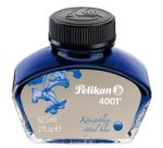 Encre 4001 dans un flacon en verre, bleu royal
