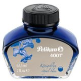 Inkt 4001 in een glazen fles, koninklijk blauw