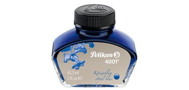 Tinte 4001 in einem Glasflakon, königsblau