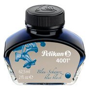 Encre 4001 dans un flacon en verre, bleu-noir