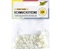 Pierres décoratives 'Pearly Charm', rond, nacré