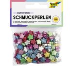 Bijoux en perle 'Glittery Stars', lisse/en relief