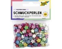 Bijoux en perle 'Glittery Stars', lisse/en relief