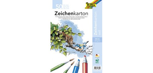 Feuille de carton à dessin, A3, 200 g/m2, blanc