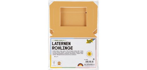 Pièces en carton pour lanterne, 135x135x180 mm